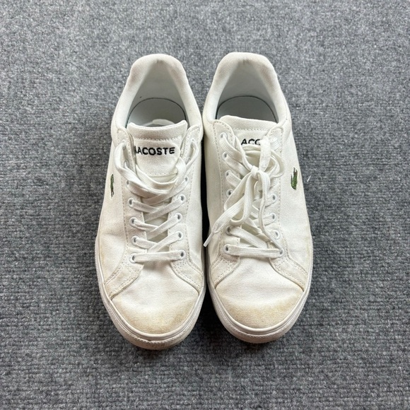 Lacoste Other - LACOSTE Men’s Gripshot Canvas Sneakers White size: 8